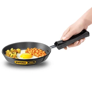 Hard Anodised Frying Pan 17 cm with Stainless Steel Lid (4.06 mm Thick) (AF17S)
